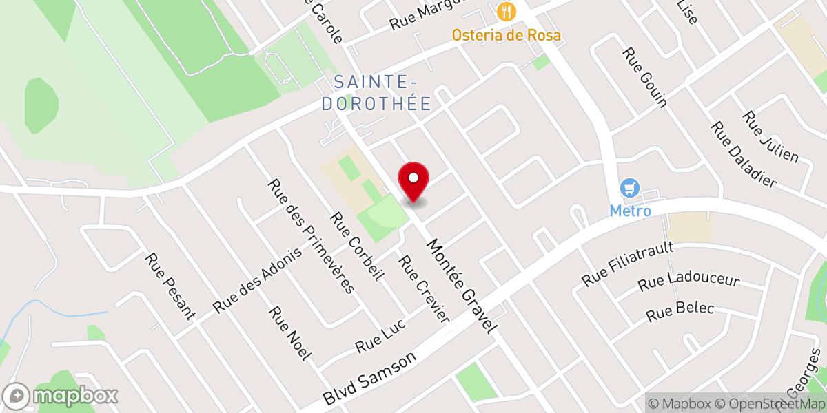 Map showing location of Masjid Ammar & Centre Communautaire des Orchidées