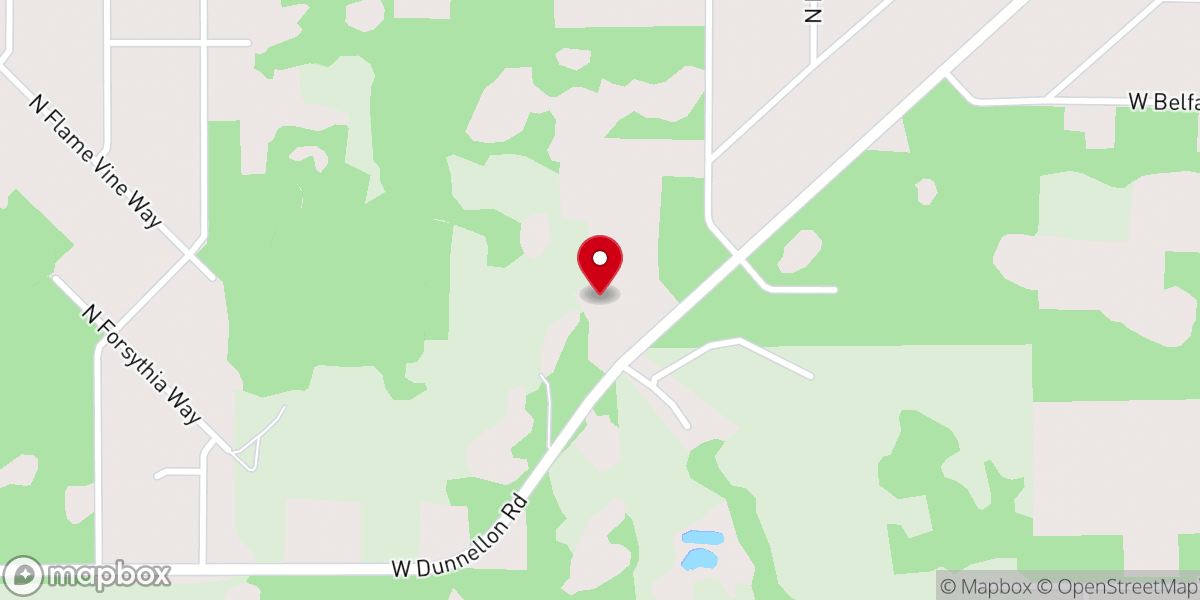 Map showing location of Red Level Baptist Church