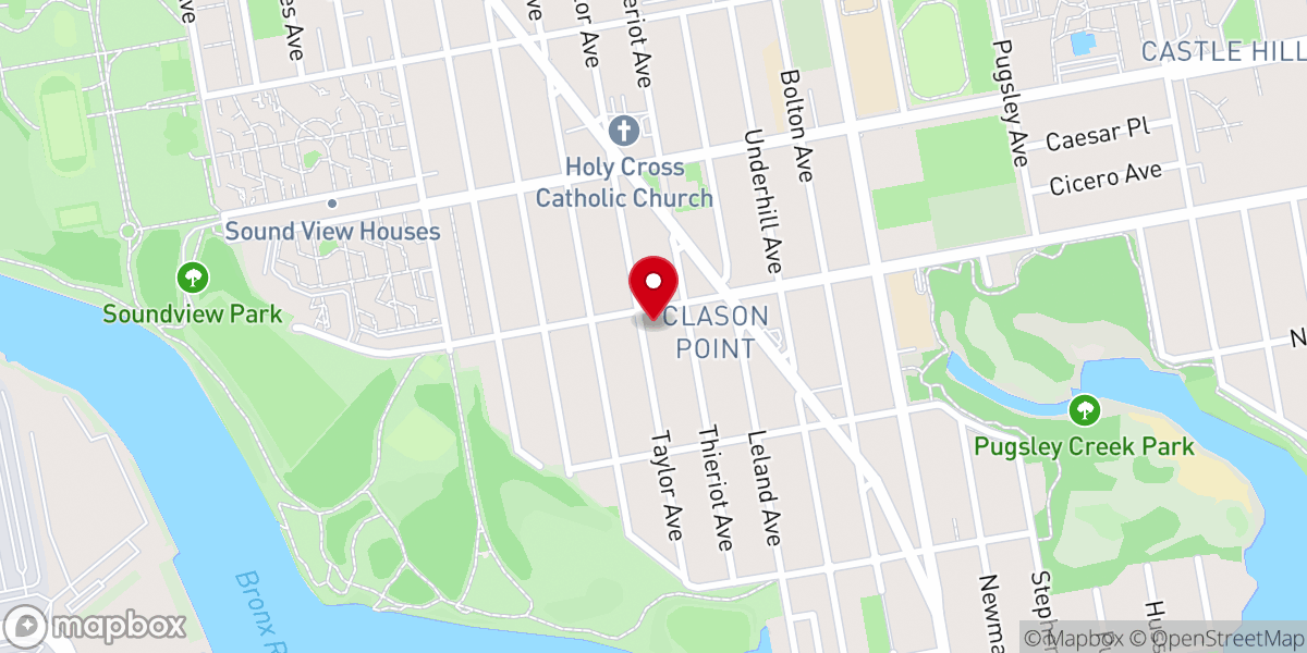 Map showing location of Soundview Spanish Seventh-Day Adventist Church