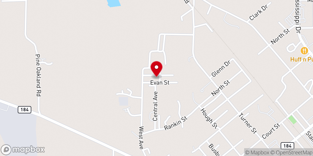 Map showing location of Holiness Church of God Number 1
