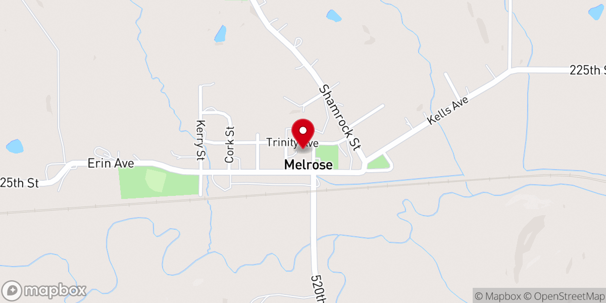 Map showing location of St Patrick Parish