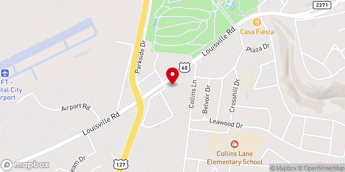 Map showing location of Frankfort District Of The United Methodist Church