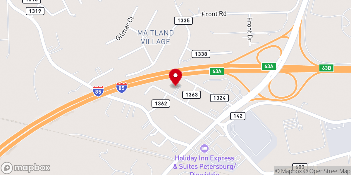 Map showing location of Kenwood United Methodist Church