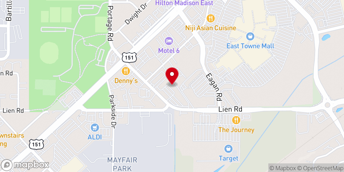 Map showing location of Victory Center Church, Inc