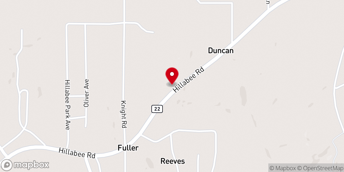 Map showing location of Duncan Memorial Methodist Church