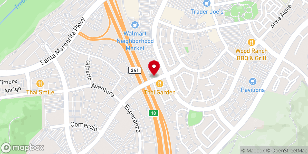 Map showing location of Calvary Chapel Rancho Santa Margarita