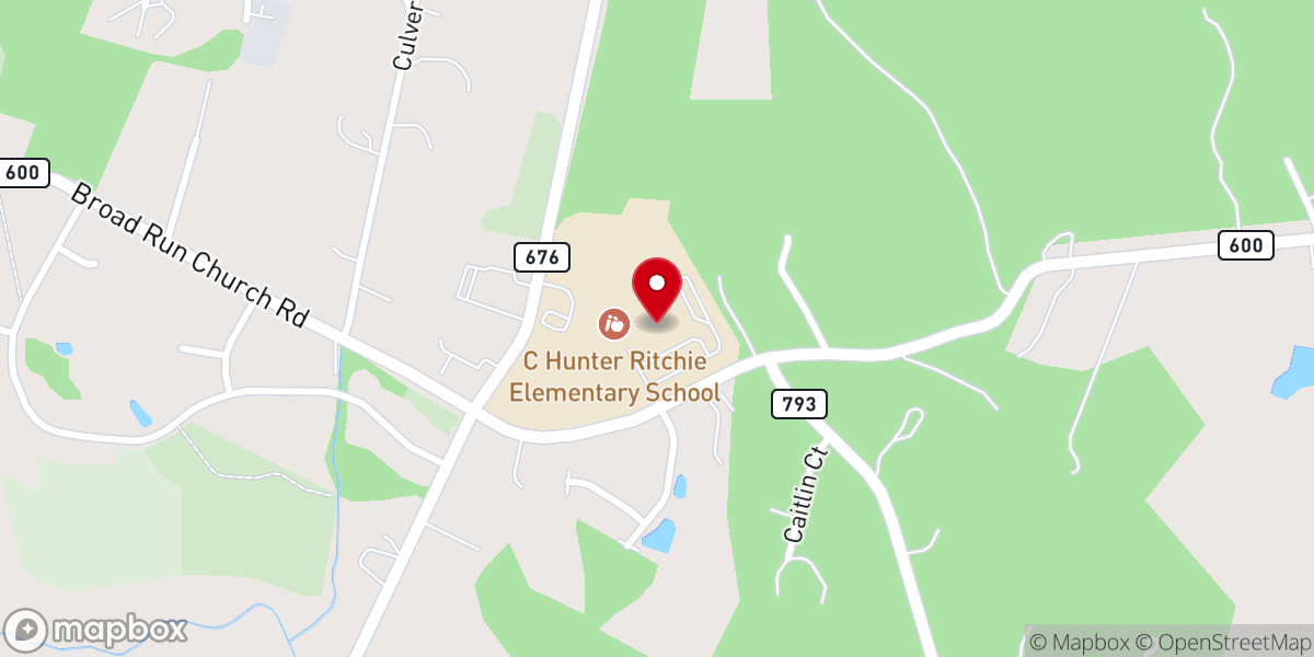 Map showing location of St. Paul's Church