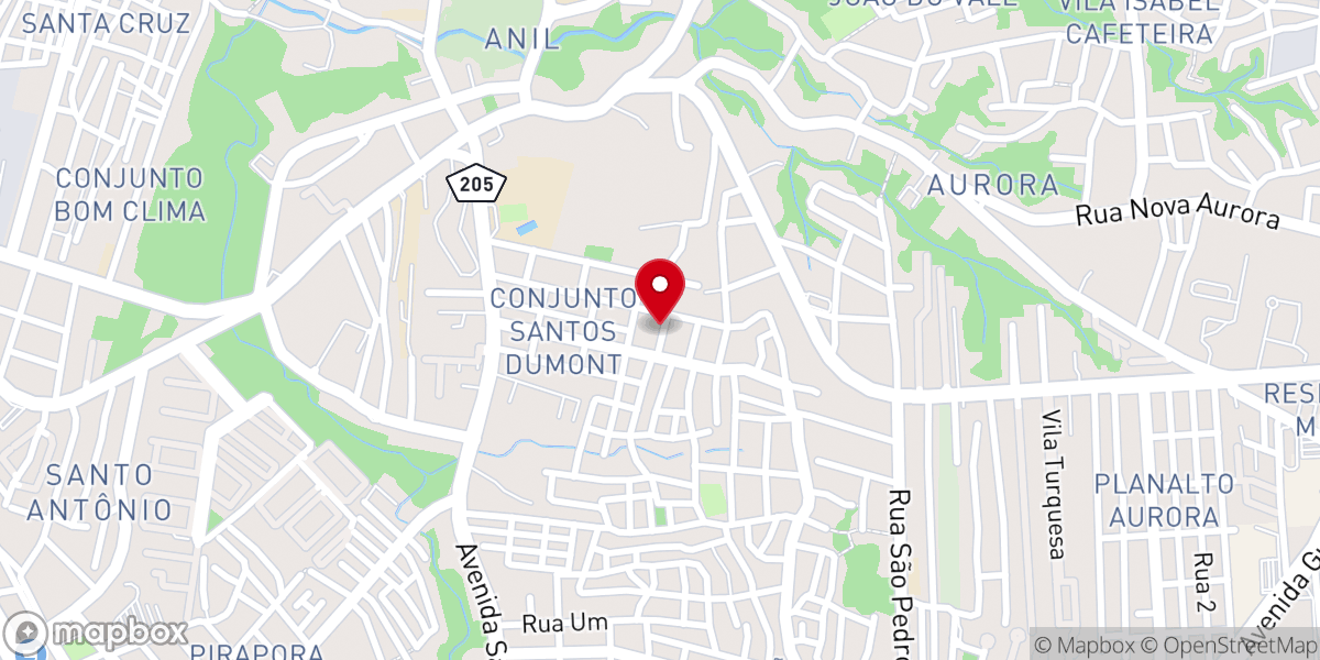 Map showing location of Igreja AD Fogo E Glória