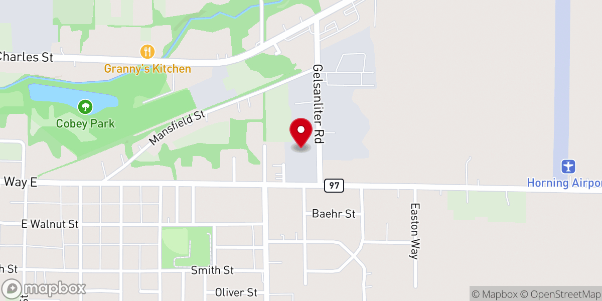 Map showing location of Ark Church