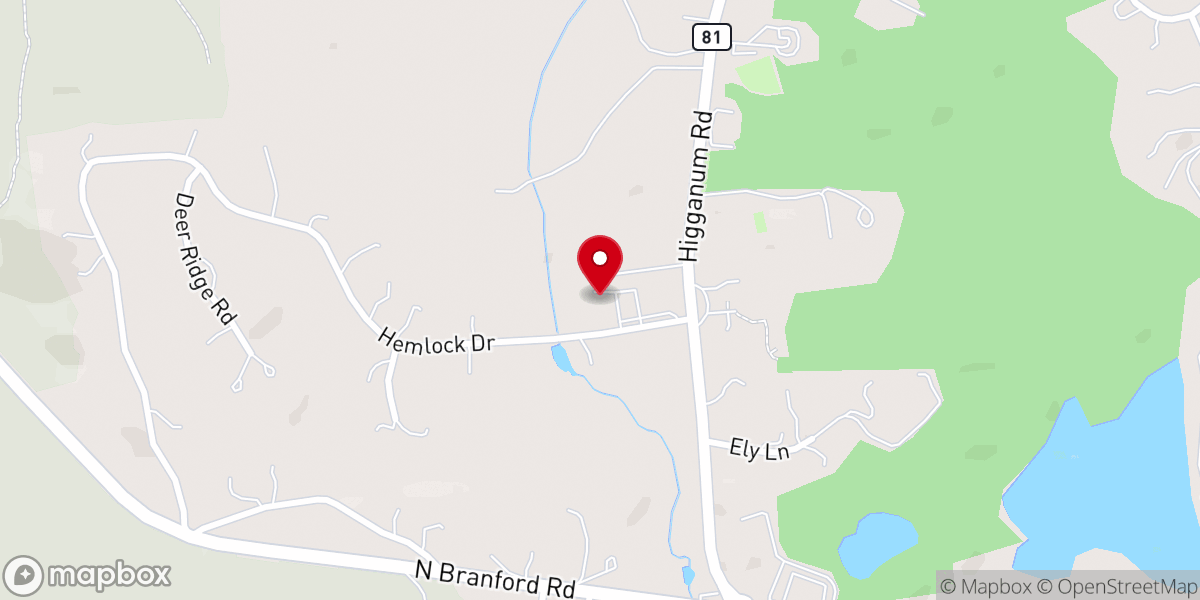 Map showing location of St. Lawrence Church