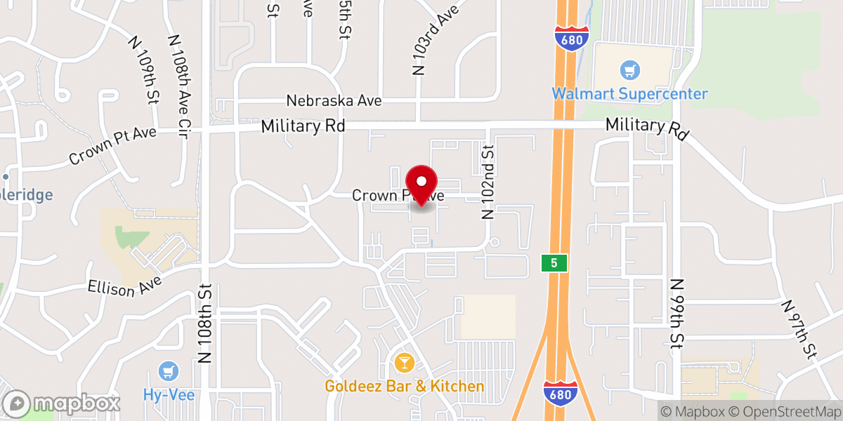 Map showing location of Jubilee Church
