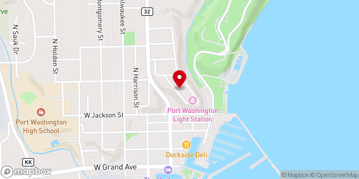 Map showing location of Saint Mary's Parish Center