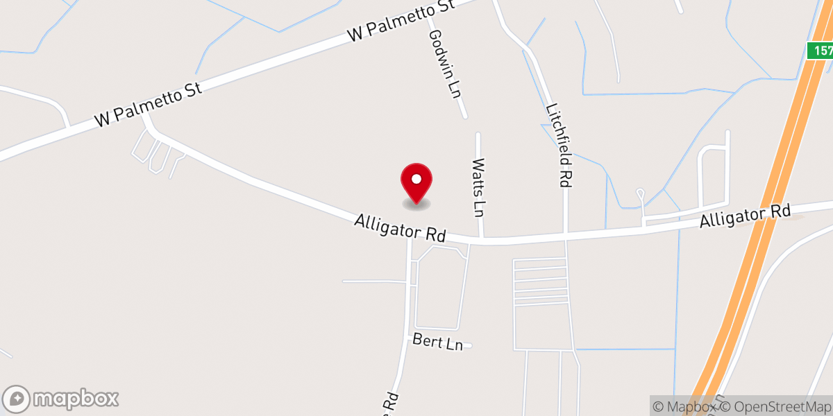Map showing location of Glad Tidings Church
