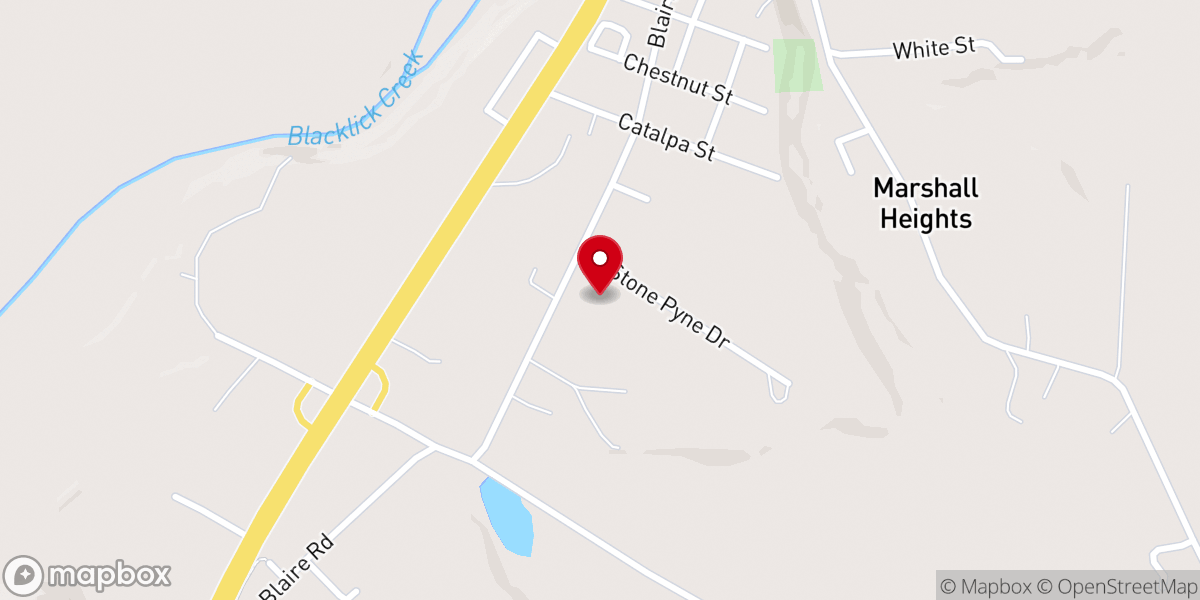 Map showing location of St John the Baptist Russian Orthodox Church