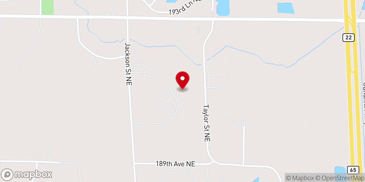 Map showing location of Our Saviour's Lutheran Church