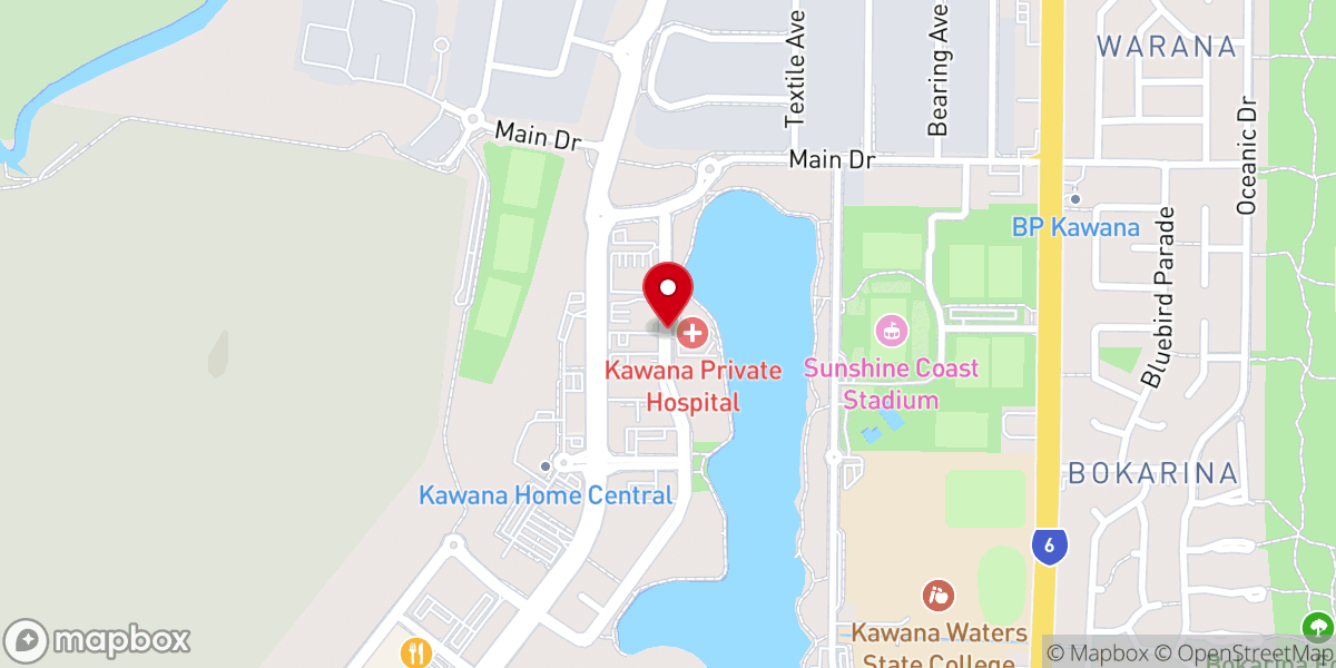 Map showing location of Redeemer Coast Church