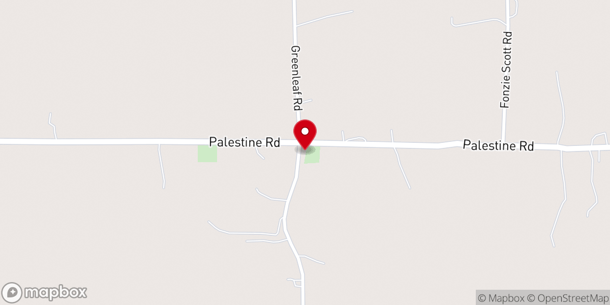 Map showing location of Daniels Chapel