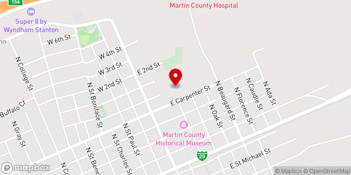 Map showing location of St. Joseph's Carmelite monastery