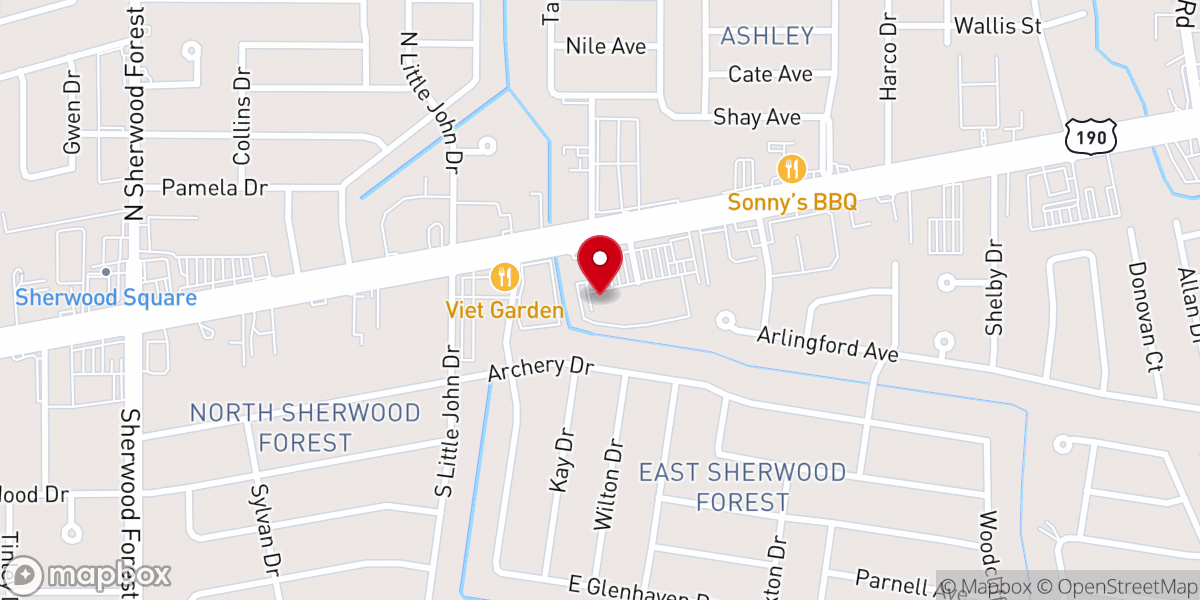 Map showing location of Encounter Church