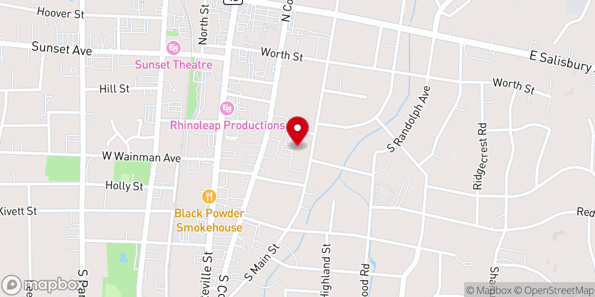 Map showing location of Central Global Methodist Church