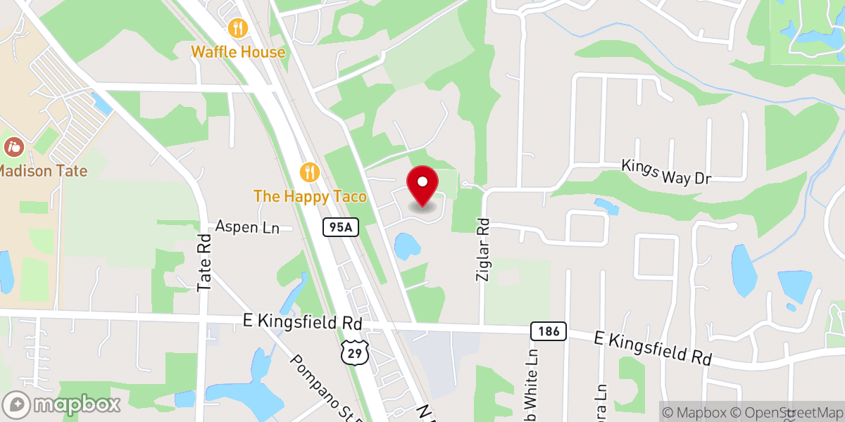 Map showing location of Gonzalez Methodist Church