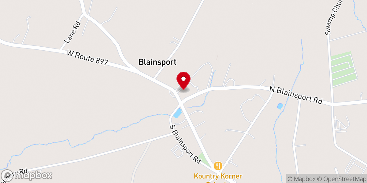 Map showing location of Joy Christian Fellowship