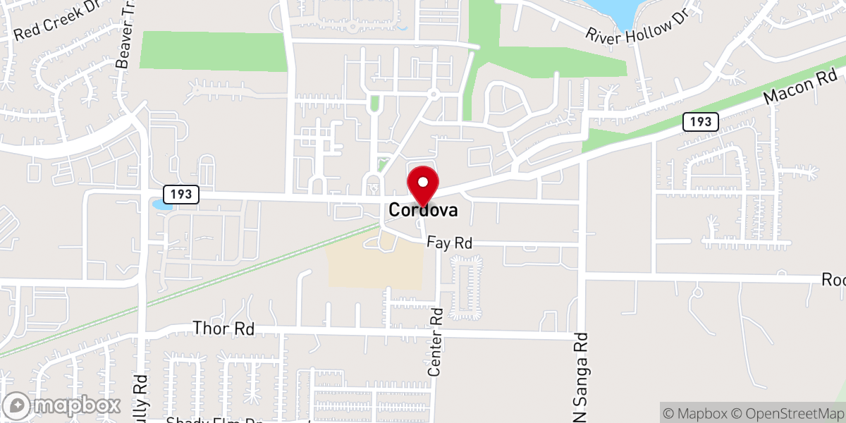 Map showing location of John Bramlett Ministry Inc