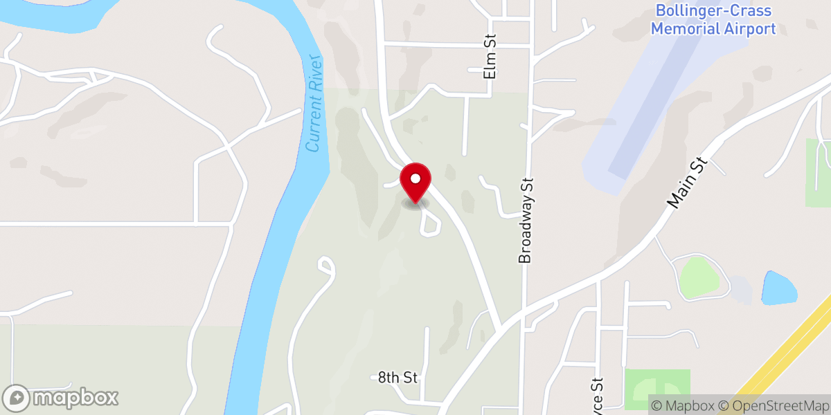 Map showing location of South Mo Baptist Assembly