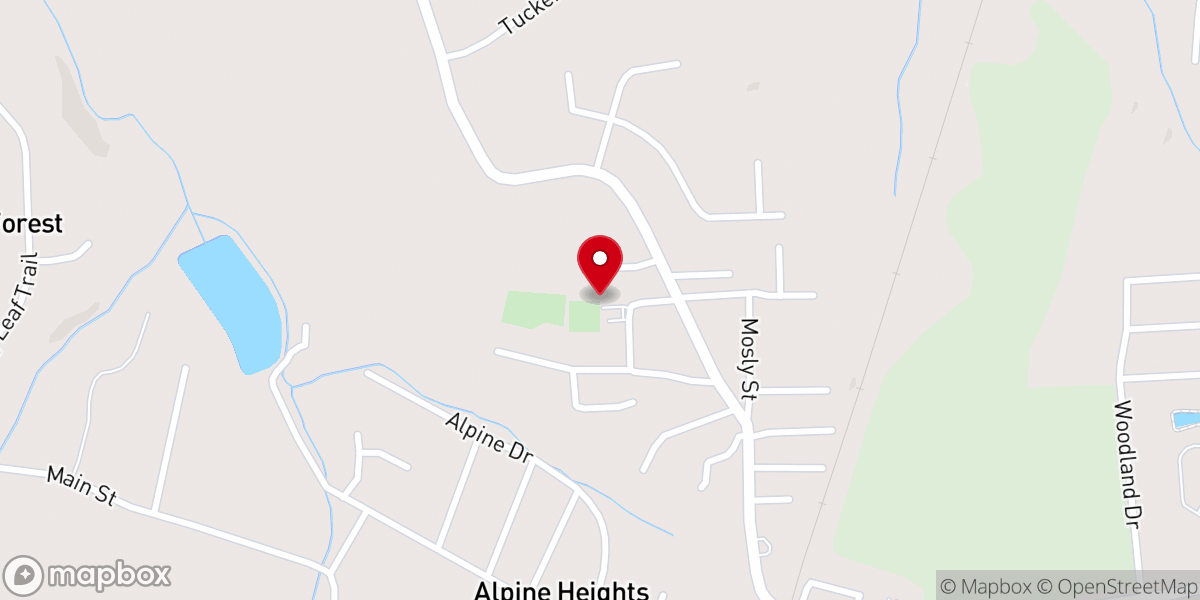 Map showing location of Allen Temple