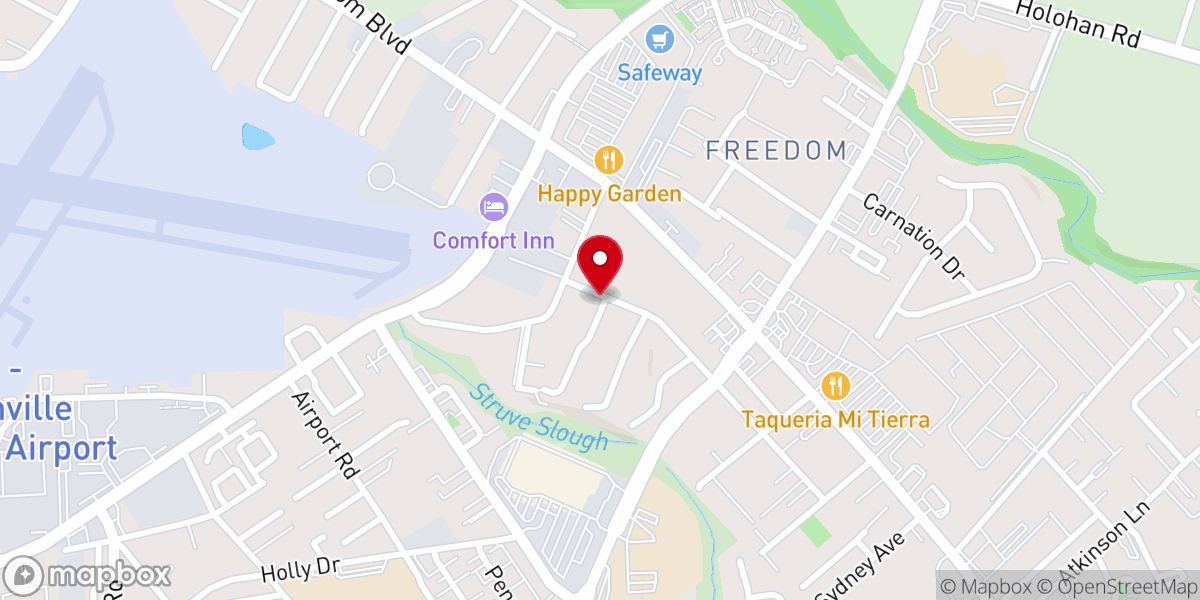 Map showing location of Cornerstone United Pentecostal Church of Freedom