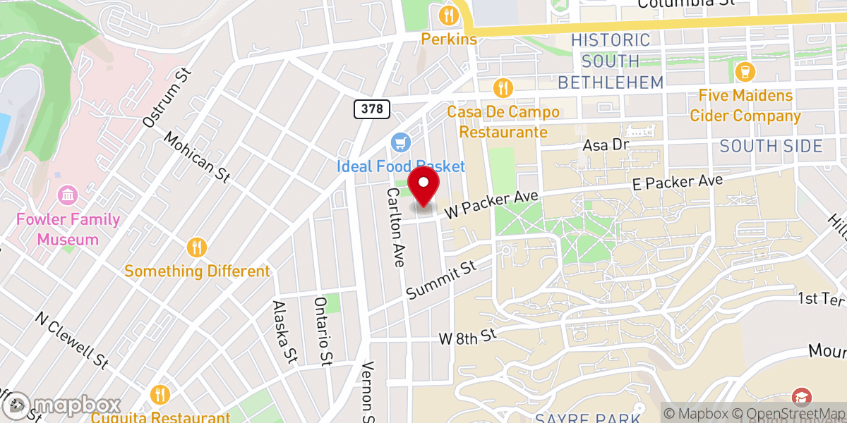 Map showing location of Fritz United Methodist Church