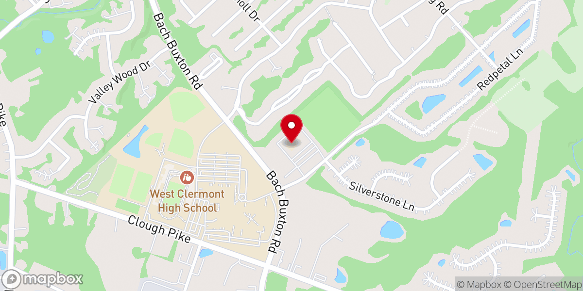 Map showing location of Mount Carmel Christian Church
