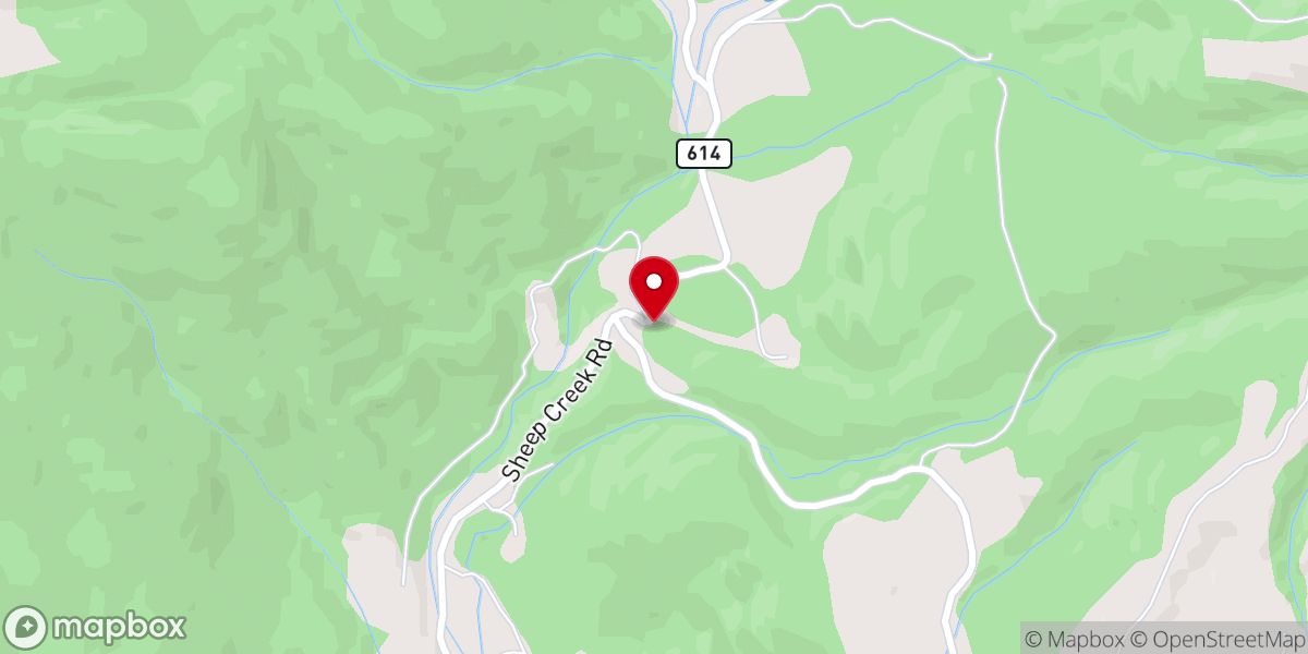 Map showing location of New Prospect Church