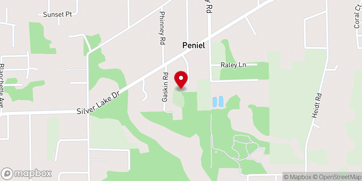 Map showing location of Trinity Baptist Church