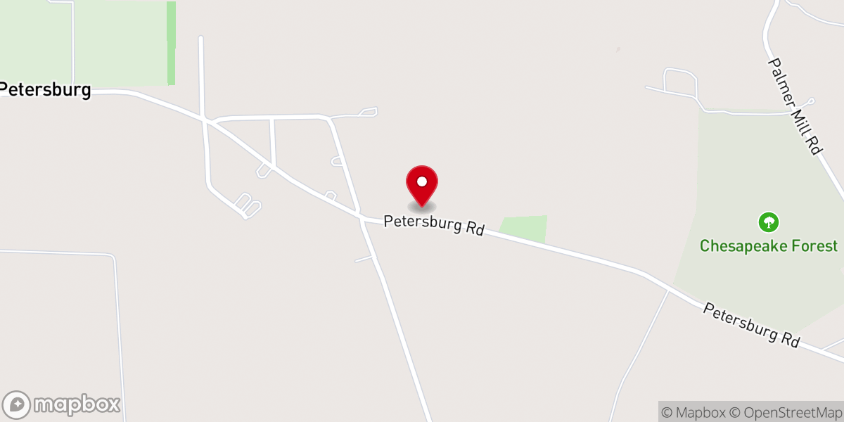 Map showing location of Zorah Church