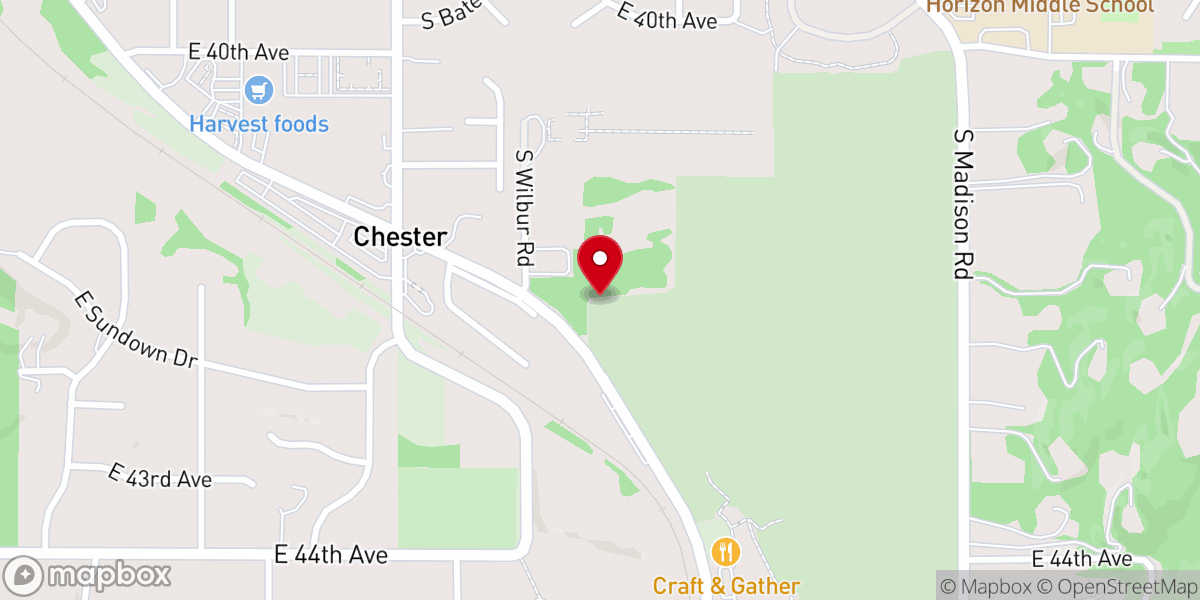 Map showing location of Valley Chapel