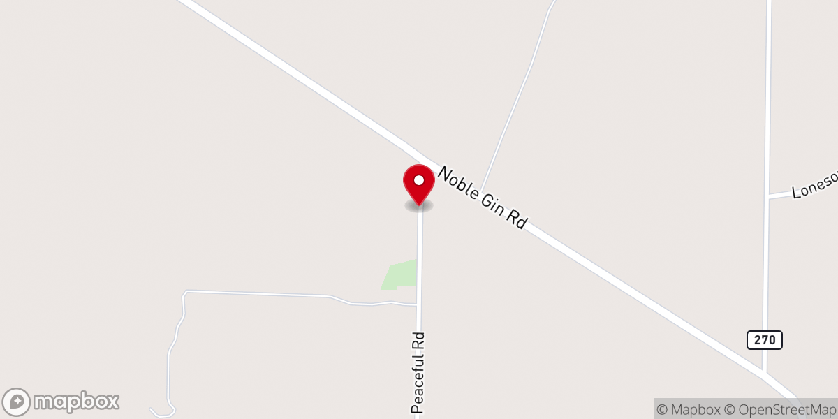 Map showing location of Pleasant Valley Church