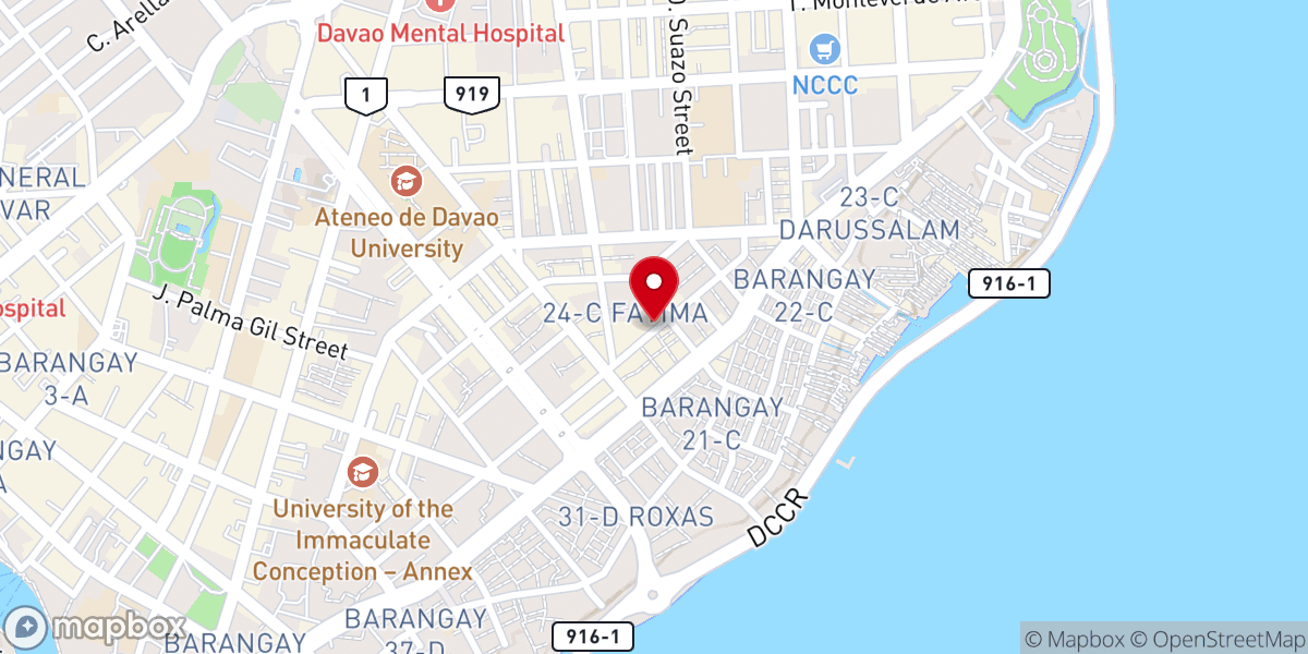 Map showing location of Our Lady Of Fatima Parish