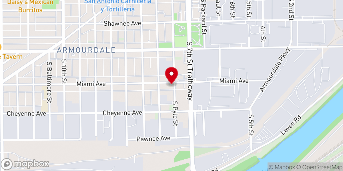 Map showing location of Community Hope Church