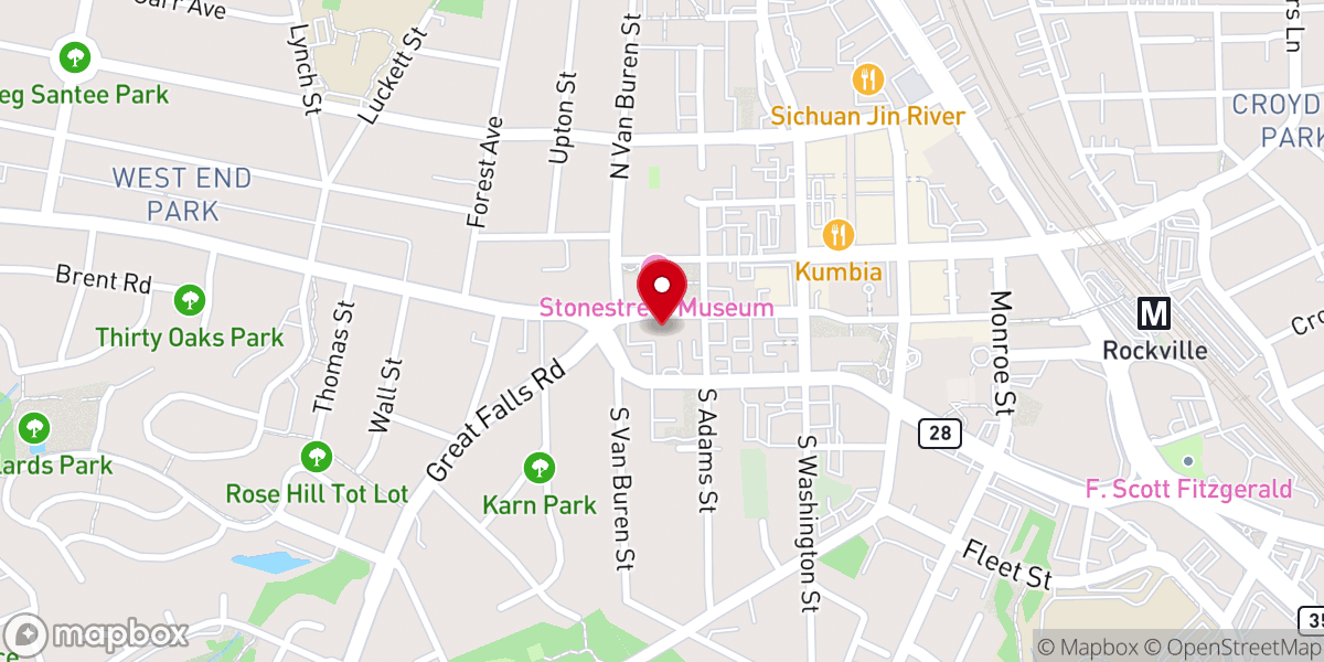 Map showing location of Iglesia Centro Cristiano de Rockville