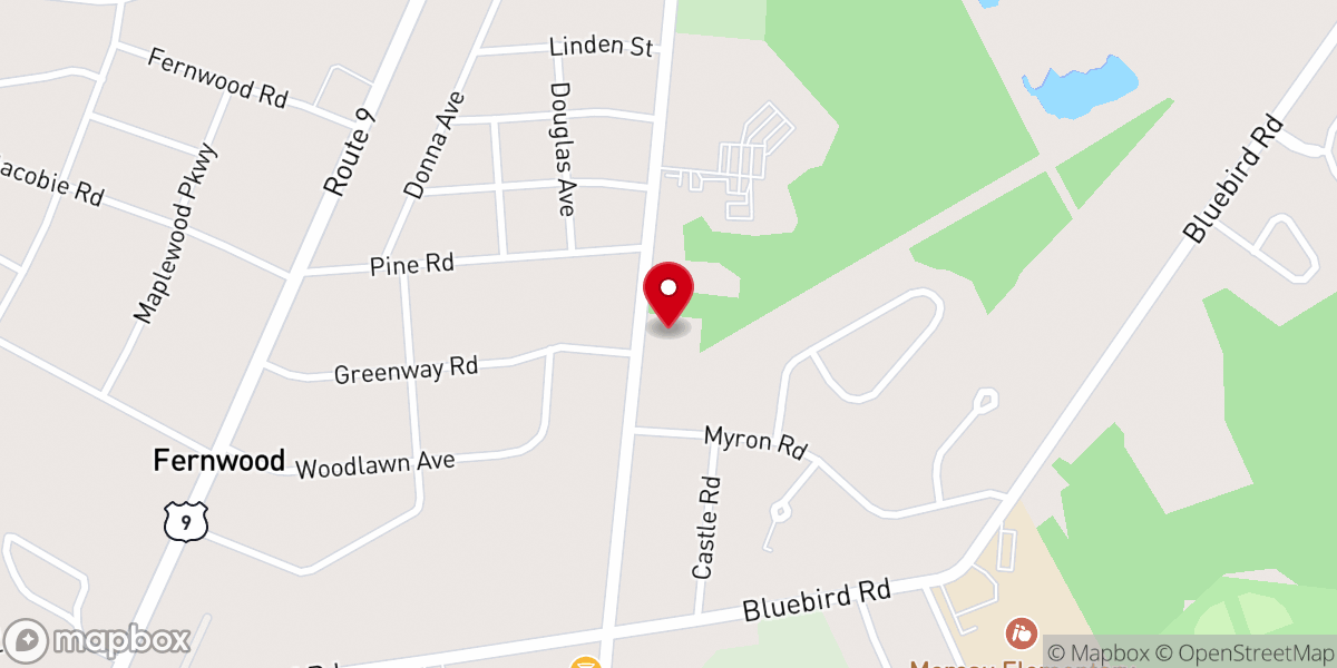 Map showing location of St Andrew Lutheran Church