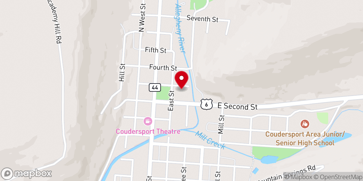 Map showing location of Park United Methodist Church