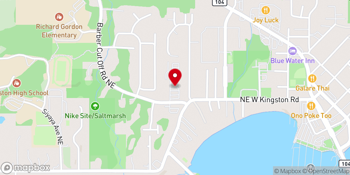 Map showing location of Bayside Community Church