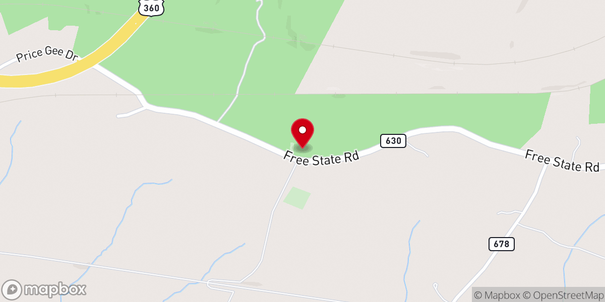Map showing location of Saint Matthew Lutheran Church
