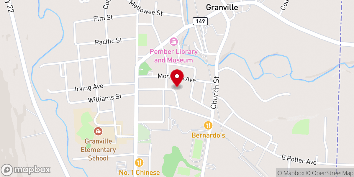Map showing location of Saint Mary's Church