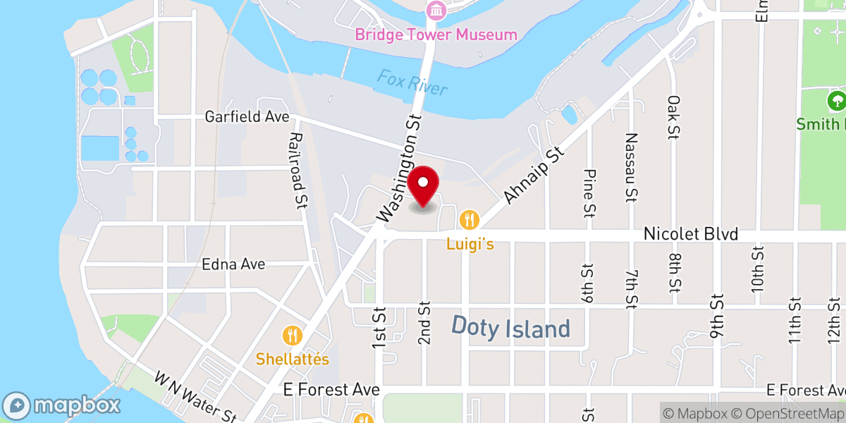 Map showing location of Saint Patricks Catholic Church