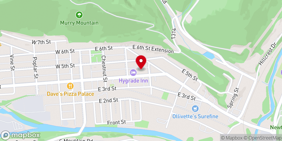Map showing location of Cameron County Christian Center