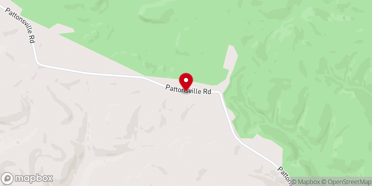 Map showing location of Pattonsville Church