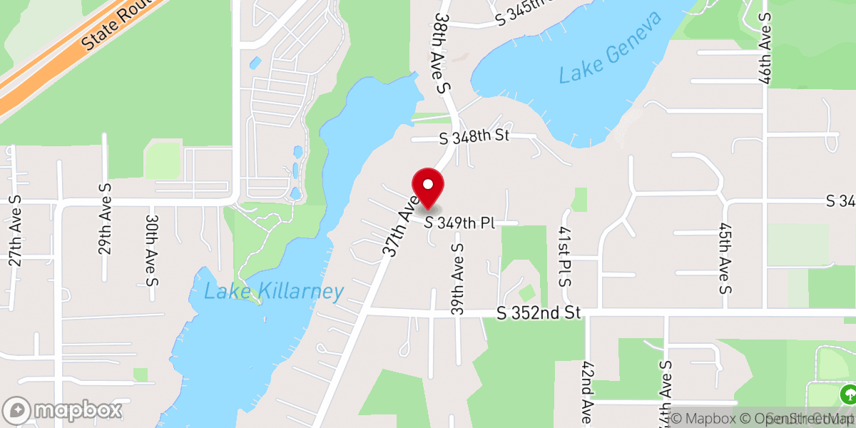 Map showing location of Lakeland Bible Church