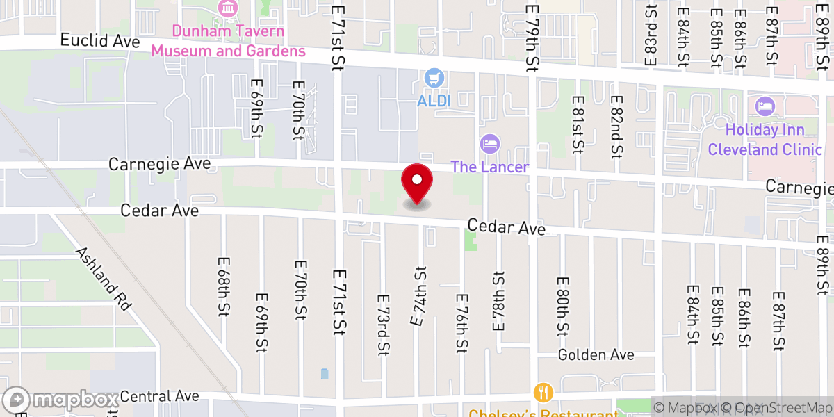 Map showing location of Messiah Baptist Church